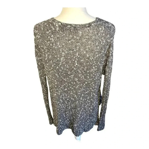 Abercrombie & Fitch Size XS High/Low Marled Gray Oversized Sweater - Picture 3 of 4